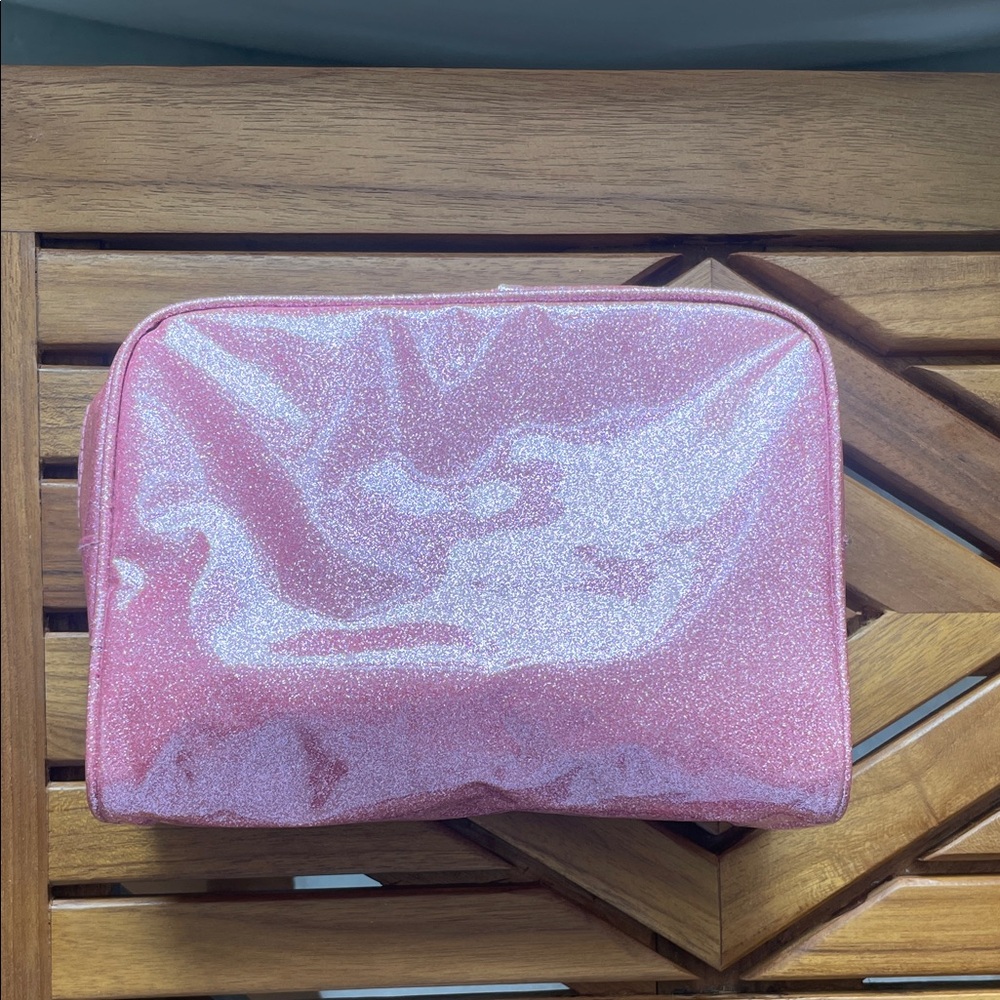 Pink Glitter Cosmetic Bag!